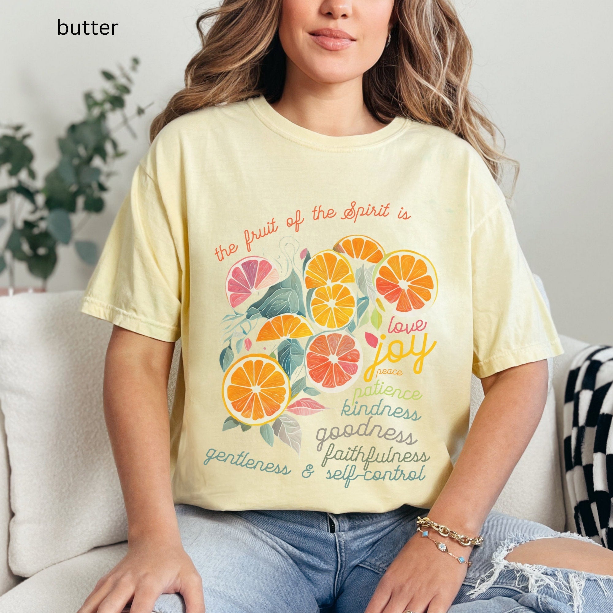 Fruit of the Spirit Scripture Shirt -- Comfort Color – Mammoth Nation