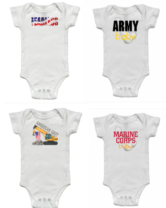 Short Sleeve Onesie by Baby Patriot