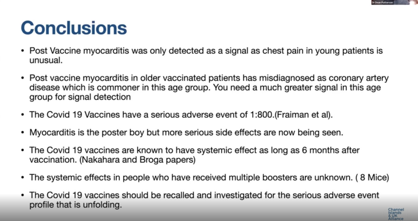 Screenshot of FDA COVID-19 Vaccine Conclusions