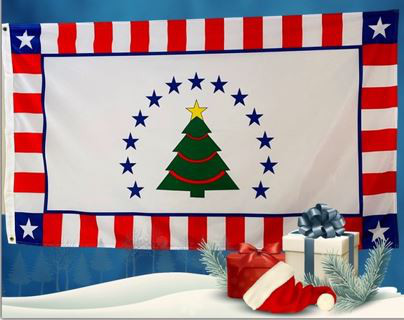 American Christmas Flag