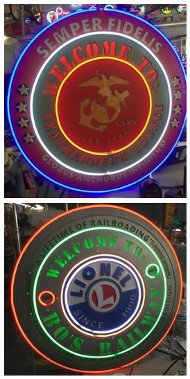 Unique handmade LED NEON signs made in America by veteran owned Gizmo Gadgets Garage