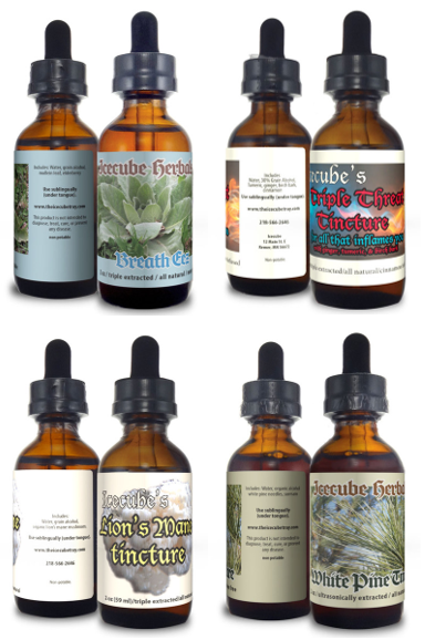 High quality herbal tinctures from Icecube Herbals