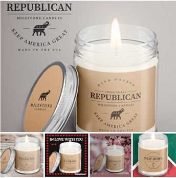 American Made products from Milestone Candles USA