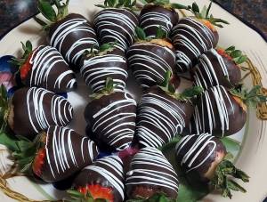 Chocolate covered strawberries from Peaceful Pond Place Sweets Shop