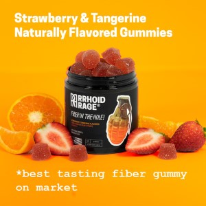 best tasting fiber gummy on the market from Rrhoid Rage