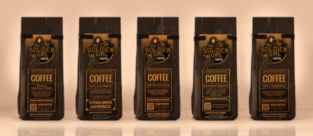 High quality coffee from veteran owned Soldier Girl Coffee
