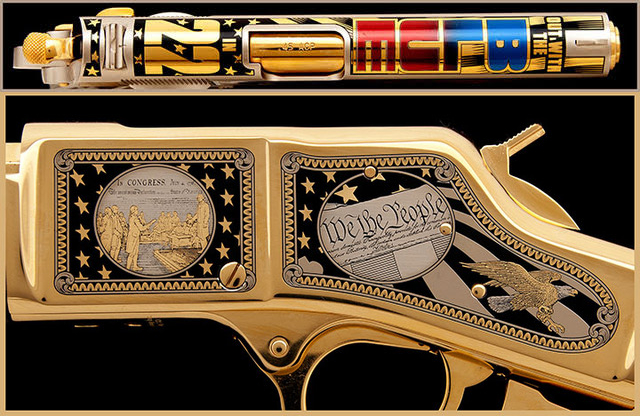 high quality custom made commemorative firearms from A & A Engraving