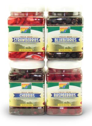 freeze-dried and dehydrated fruits and vegetables from Mother Earth Products