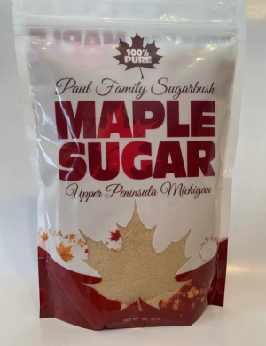 Maple sugar farmed and processed by Paul Family Sugarbush