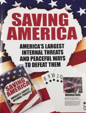 An easy to follow conservative message from veteran-owned Saving America Cards