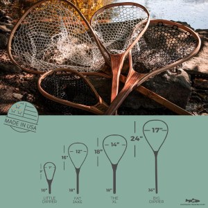 high quality fishing nets handcrafted in the USA by Wayward Trading Post
