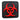 Biohazard Square - Black and Red - PVC Patch
