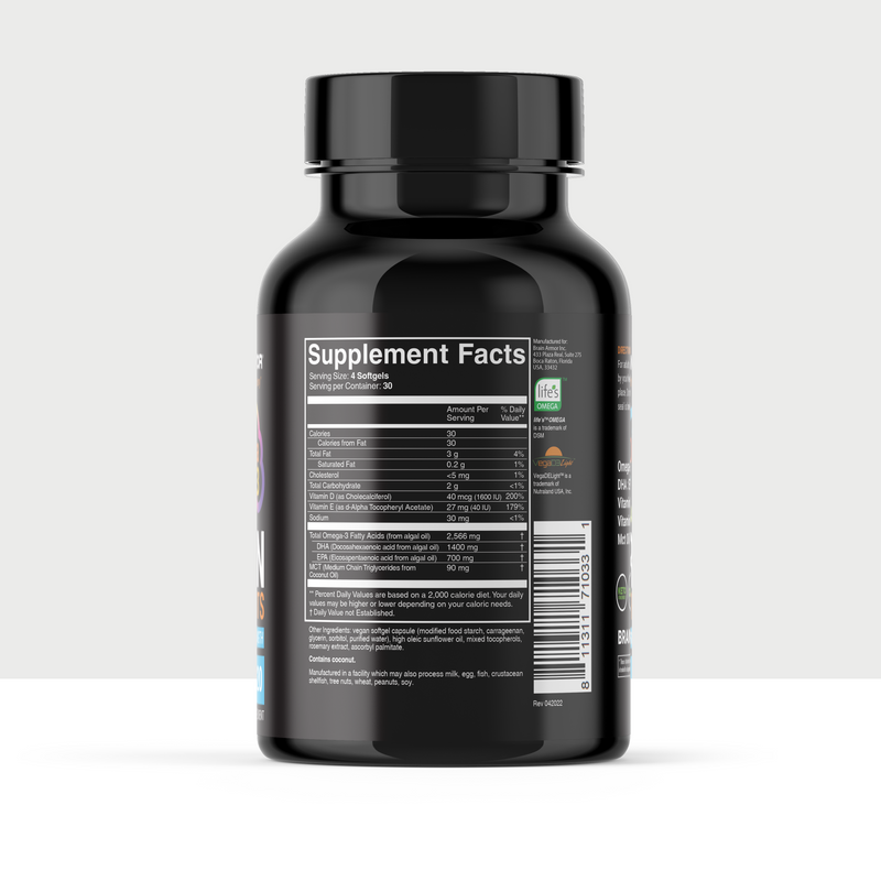 Brain Ridges Armor Brain Armor | Premium Omega-3 & Brain Health Supplements – Mammoth Nation