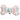 Pet and Dog Plush Bone Toy, "Pastel Christmas"