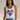 1776 Paint Splatter Heart American Flag Graphic Tank Top in White