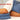 Hot Cherry Double Square Pillow in Blue Denim