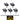 Partisan Disruptor FRT 5-Pack (Black) — AR-15 Drop-In Forced Reset Trigger (USA Made)