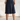 Ashville Versatile Cotton Skirt in Dark Grey-Blue Denim