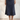 Ashville Versatile Cotton Skirt in Dark Grey-Blue Denim