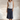 Ashville Versatile Cotton Skirt in Dark Grey-Blue Denim