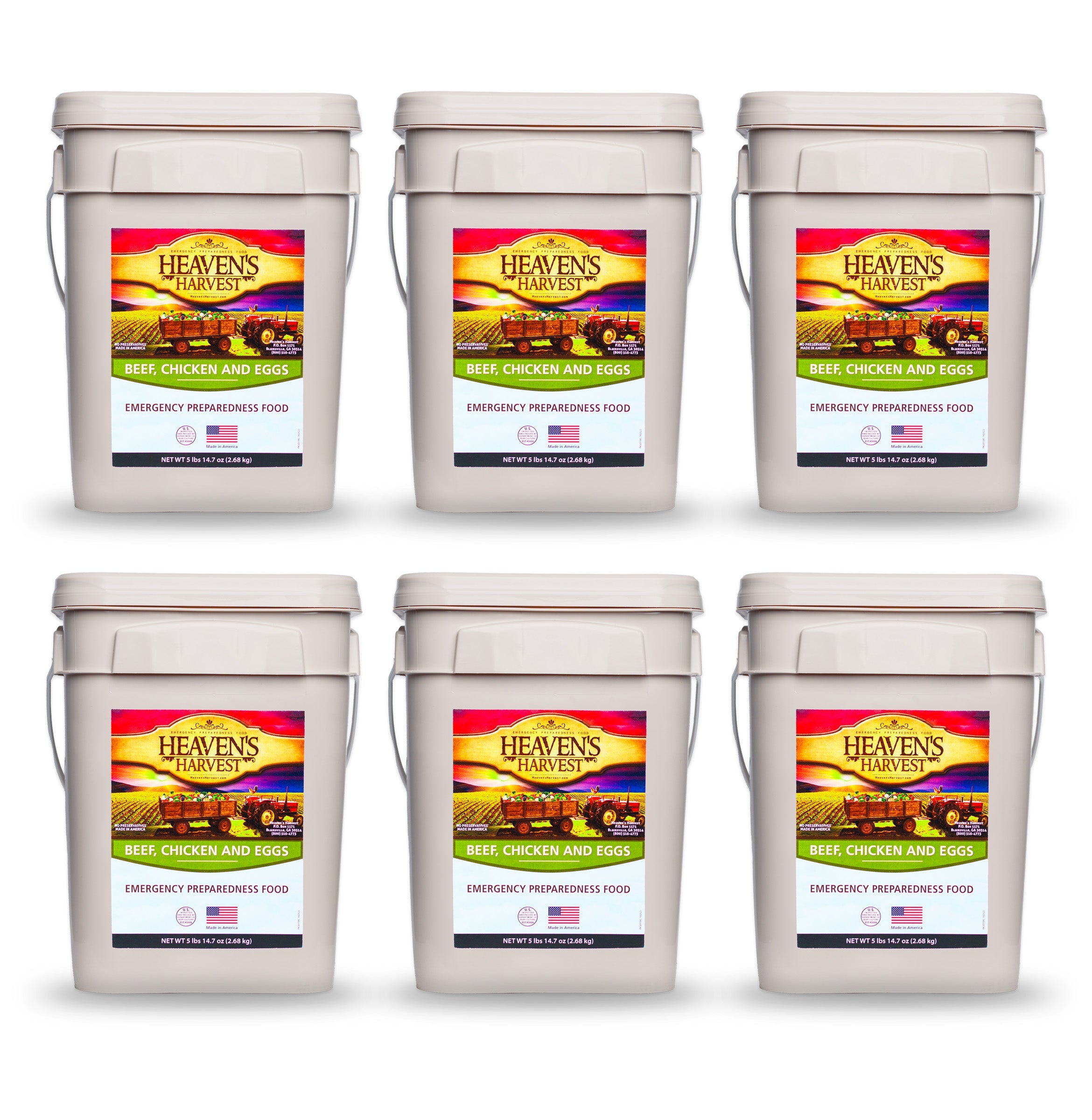 Protein Booster Bucket - 6 Pack - Emergency Survival Food Kit – Mammoth ...
