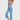 Trophy Yoga Logo Denim Crop Flare Leggings