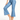 Trophy Yoga Logo Denim Crop Flare Leggings