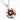 Copper Crystal Flower Blossom Fidget Spinner Necklace