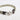 Handmade 10mm silver Viking knit bracelet with Ruby charm