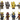 Samurai 8 Man Set - Series 1 - Mil-Blox