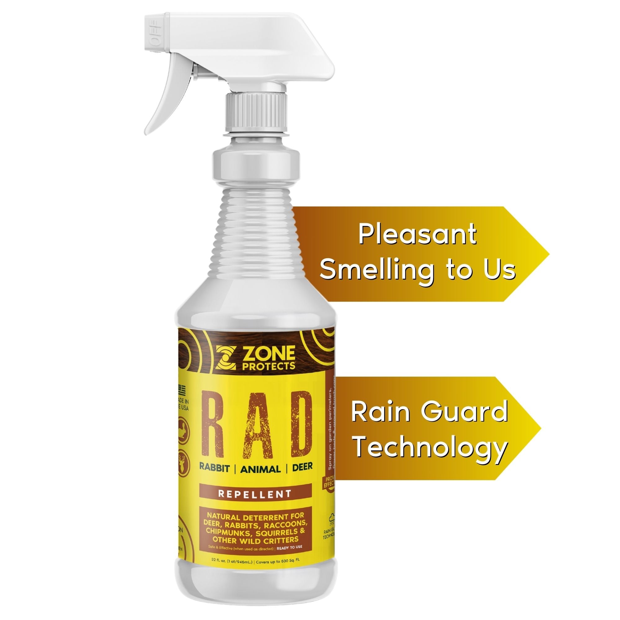R.A.D.; Rabbit, Animal, Deer Repellent 32oz Spray – Mammoth Nation