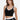 Contrast Cropped Sports Bra Made in USA