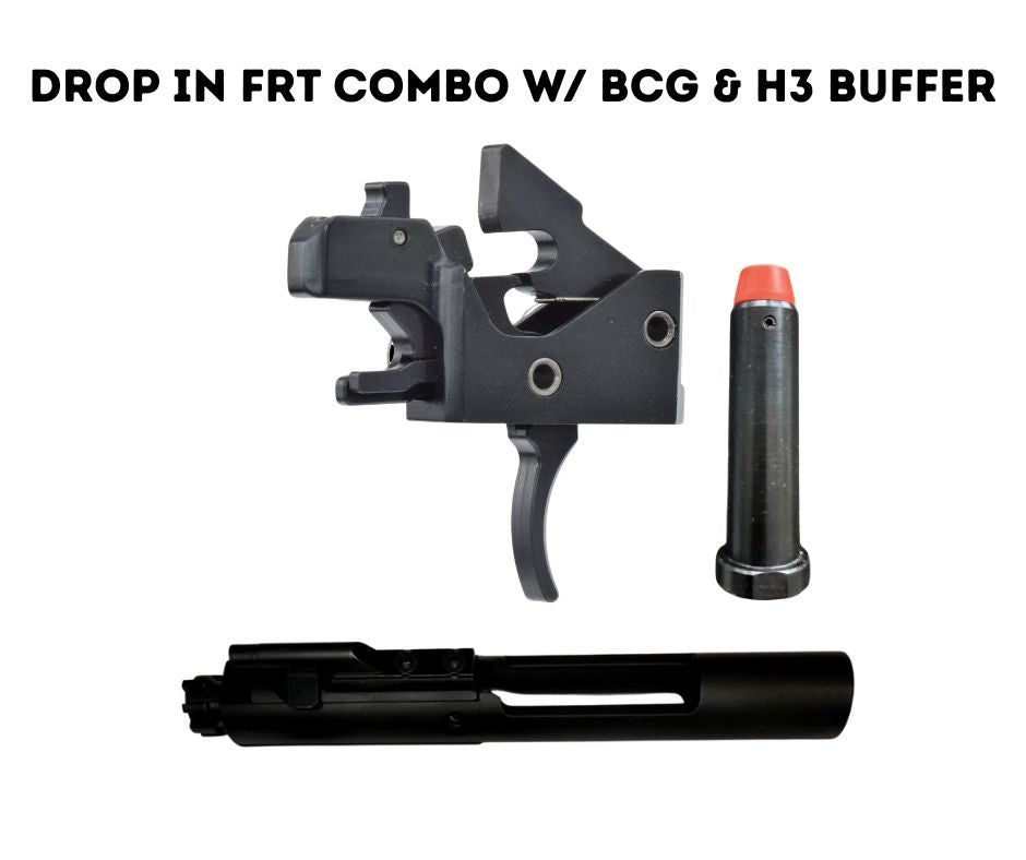 Partisan Disruptor FRT (Black) + M16 BCG + H3 Buffer Bundle — AR-15 (U ...