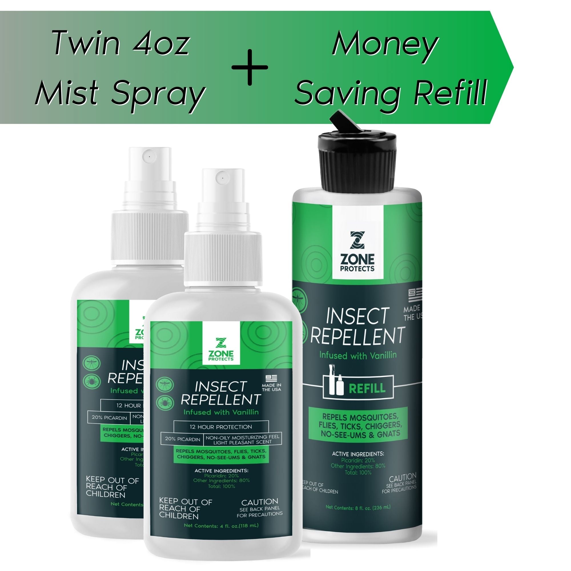 Antion Insect Insect Repellent, Picaridin, Scented Two Pack + Refill – Mammoth Nation