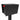 QUICK SHIP UpTown Box-2.0 in TEXTURED MATT JET BLACK on BLACK - Modern Mailbox