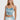 Velvet Shirred Crop Top Made in USA