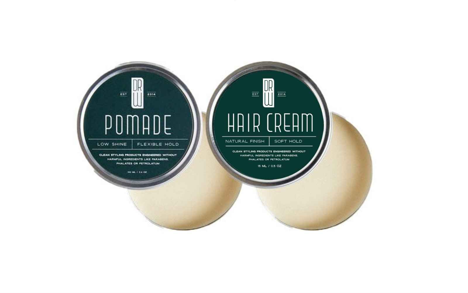 Dr. Watson's | Hair Styling Sample Pack | Pomade and Hair Cream ...