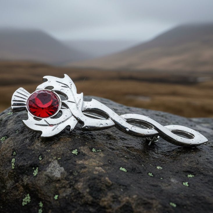 Crystal Thistle Kilt Pin – Mammoth Nation