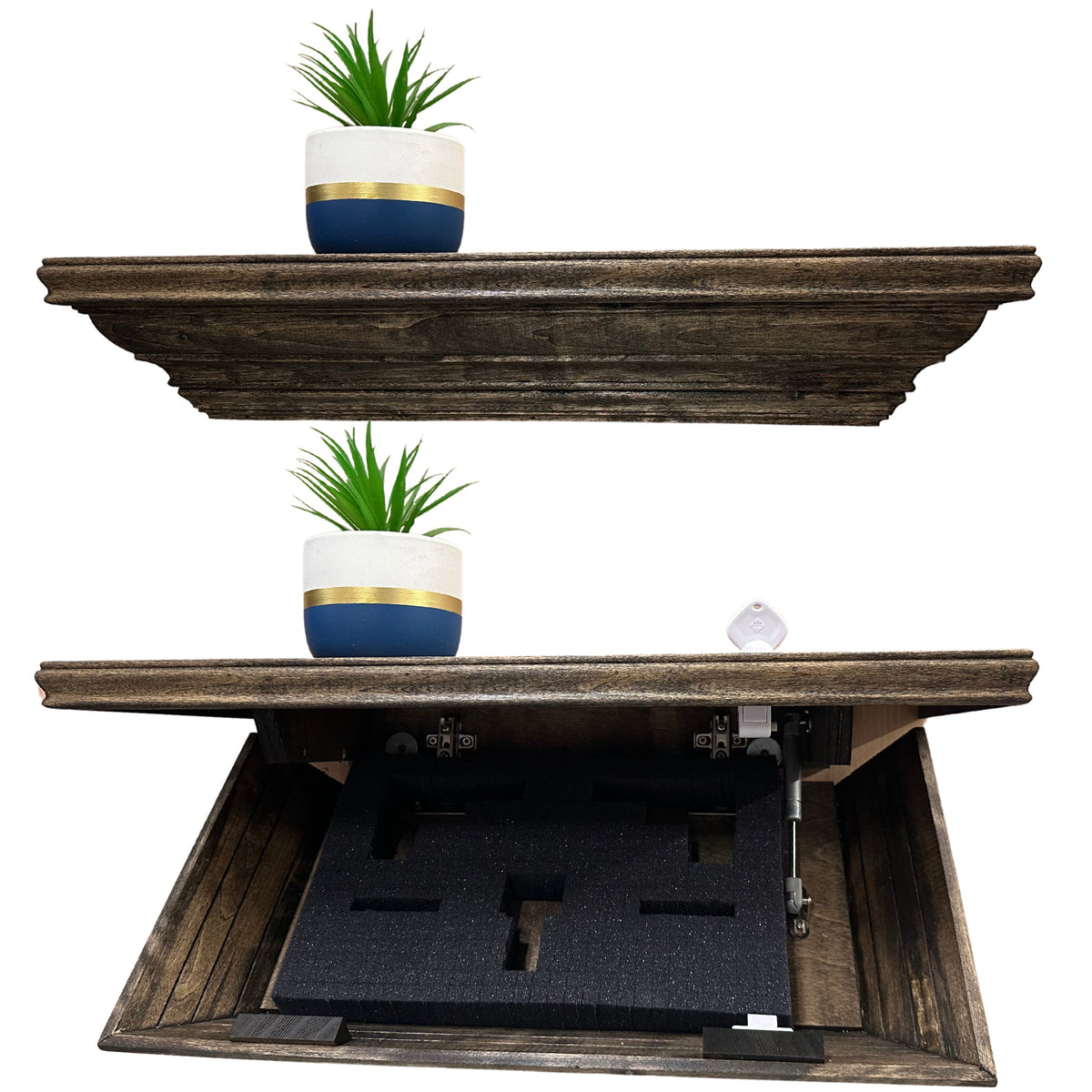 Hidden Gun Storage, Gun Storage Concealment Shelf - Secure Hidden Comp ...