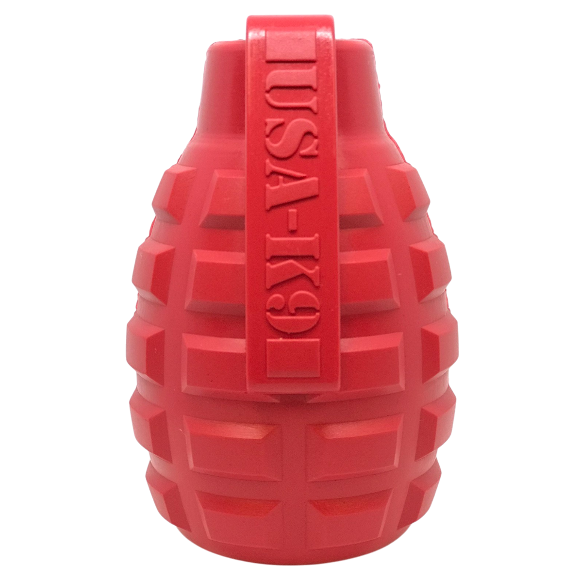 USA-K9 Grenade Rubber Dog Chew Toy | K9 Handler eDispenser Toy | Red ...