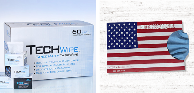 top-quality lens and lab wipers made in America