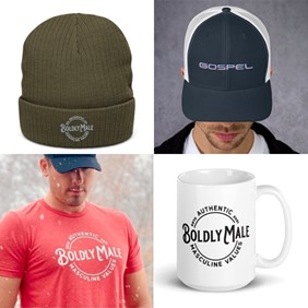 Boldly Male christian based clothing